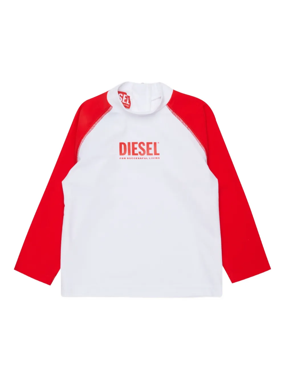 Diesel Kids T-shirt a maniche lunghe - Bianco