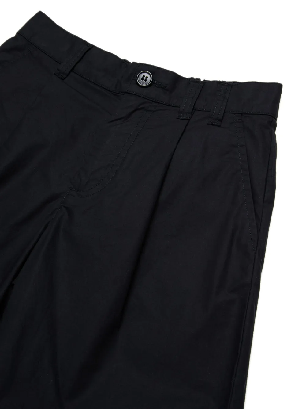 N°21 Pleated-front Shorts In Black