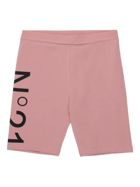 Nº21 Kids shorts con logo estampado