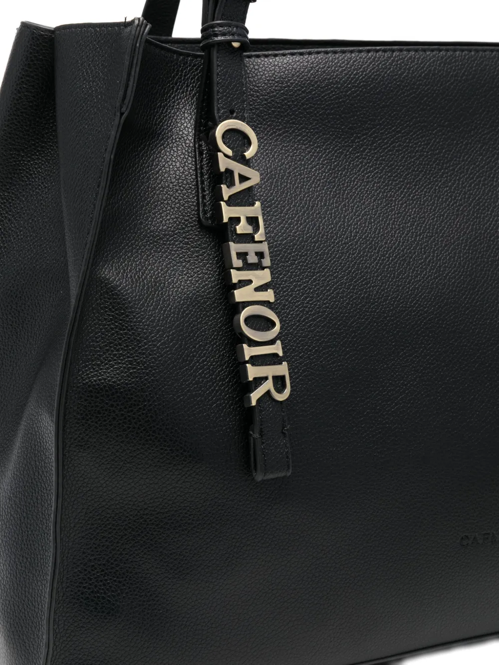 Cafènoir Logo-charm Tote Bag In Black