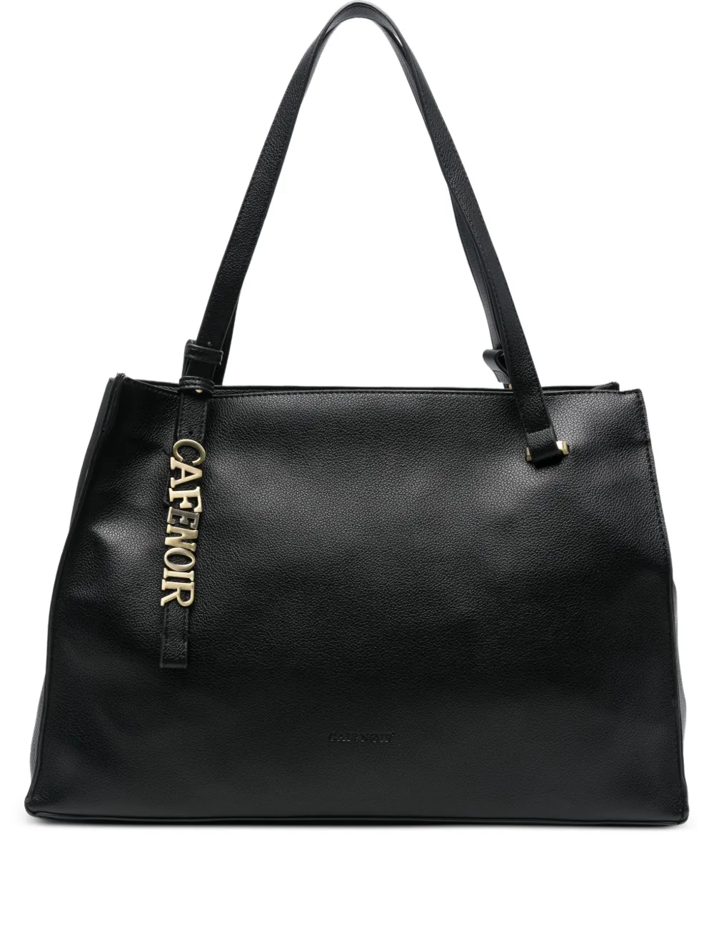 Cafènoir Logo-charm Tote Bag In Black