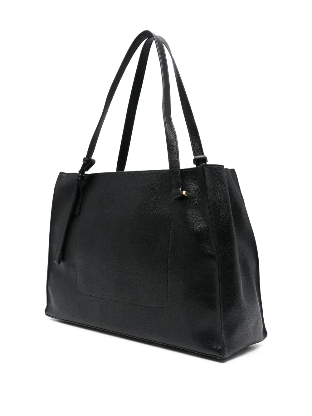Cafènoir Logo-charm Tote Bag In Black