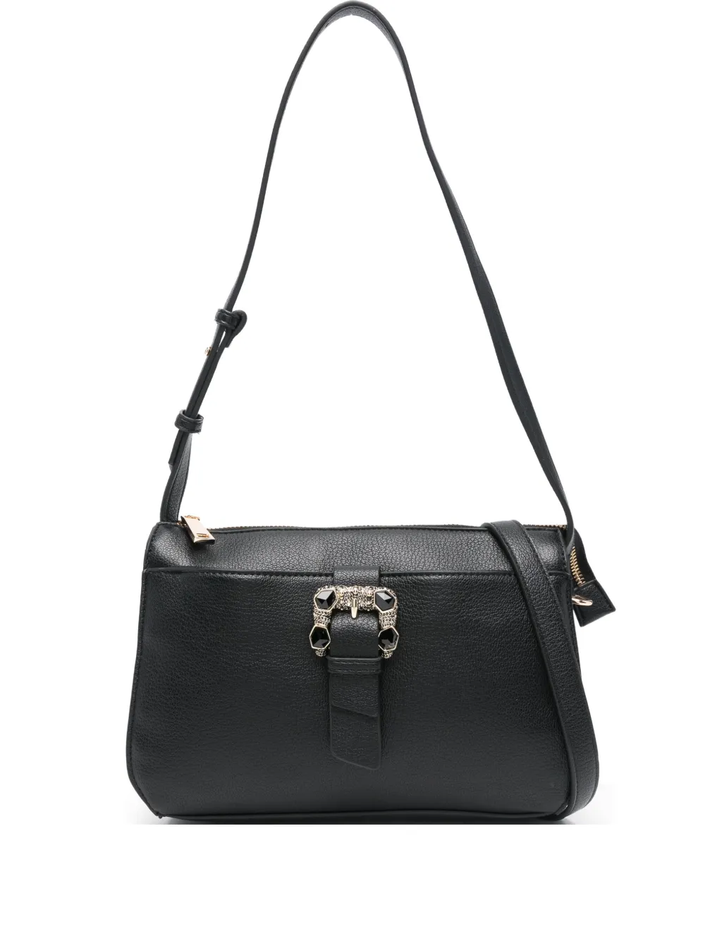 Cafènoir Embellished Buckle Shoulder Bag In Black