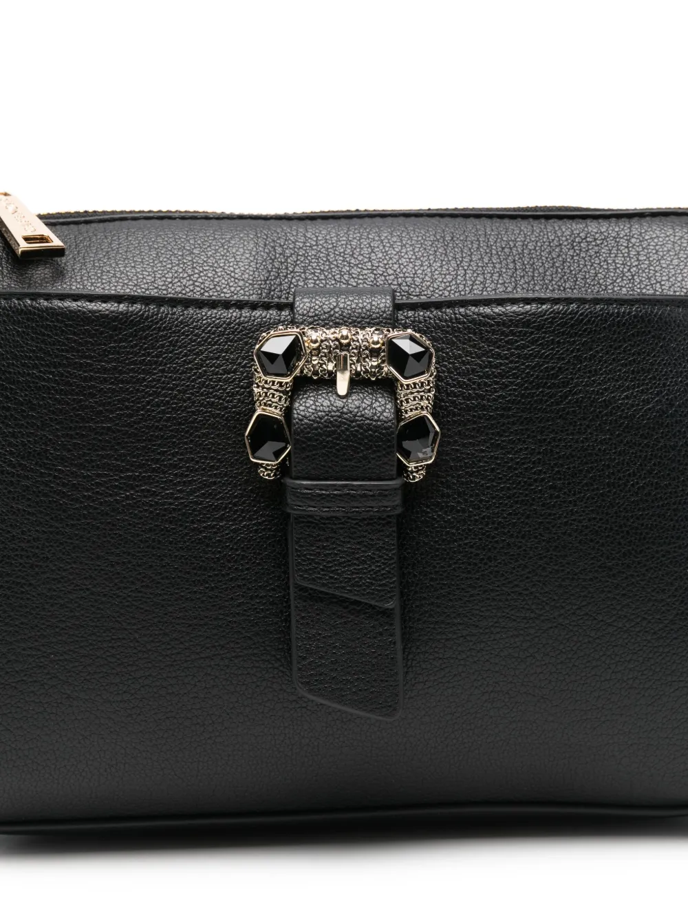 Cafènoir Embellished Buckle Shoulder Bag In Black