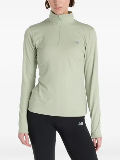 New Balance Felpa con zip parziale