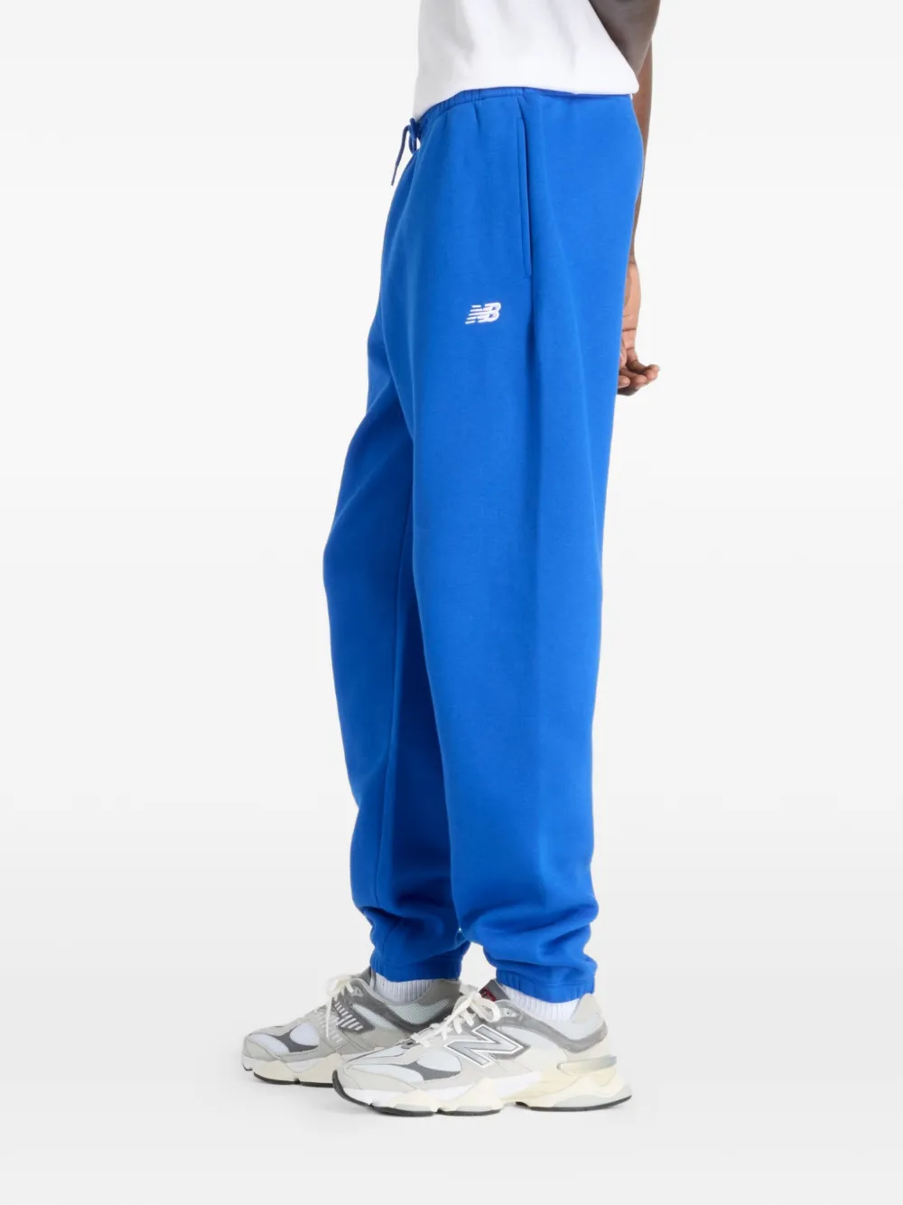New Balance Joggingbroek met geborduurd logo Blauw