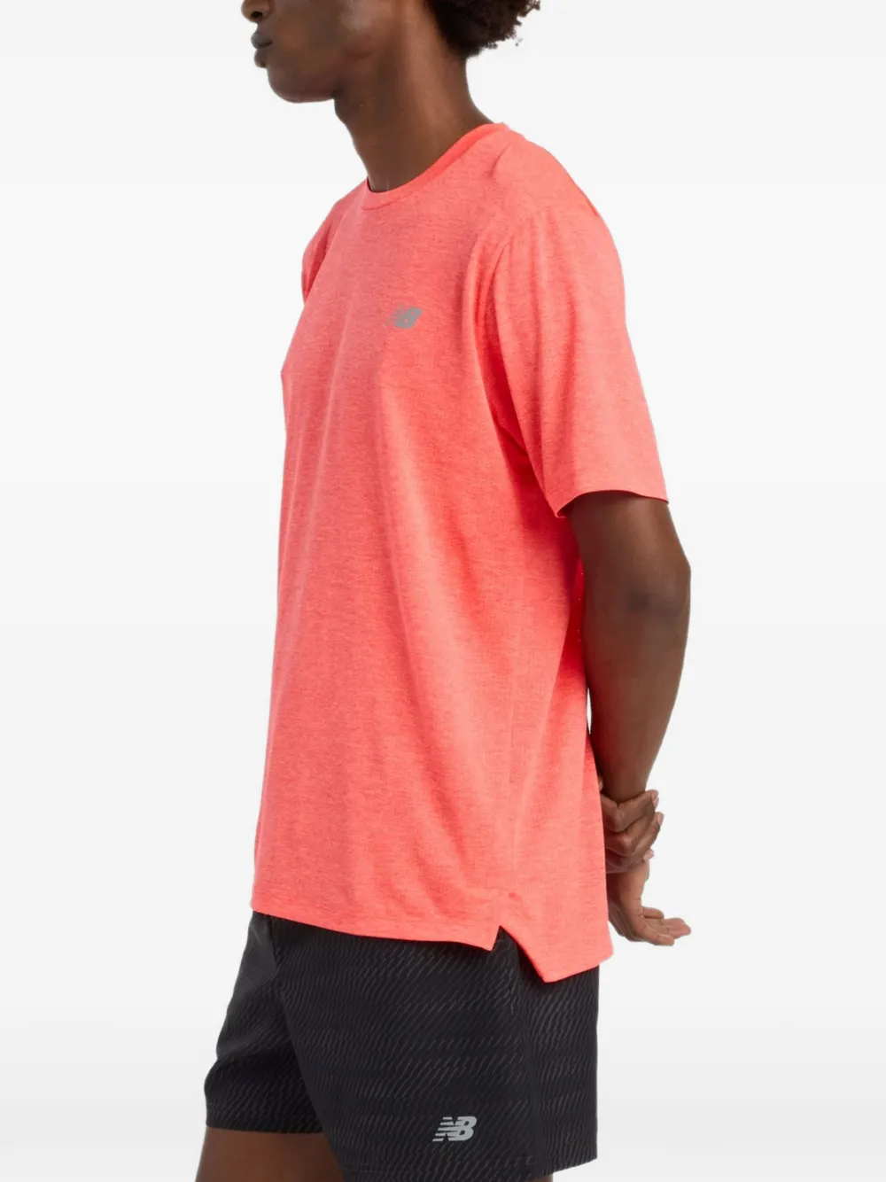 New Balance T-shirt met logodetail Oranje