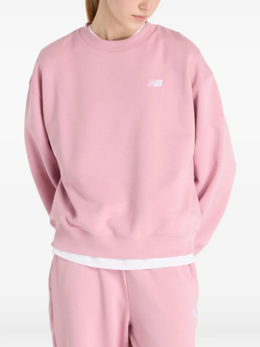 New Balance logo-detail crew-neck sweatshirt - Rosa