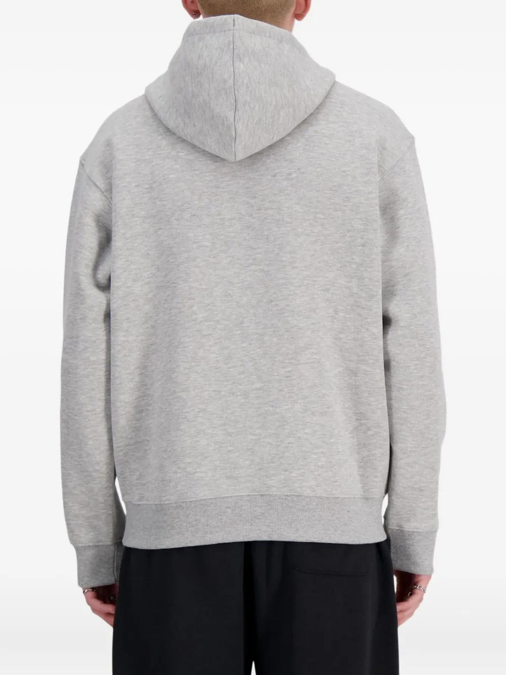 New Balance Hoodie met trekkoord en logodetail Grijs