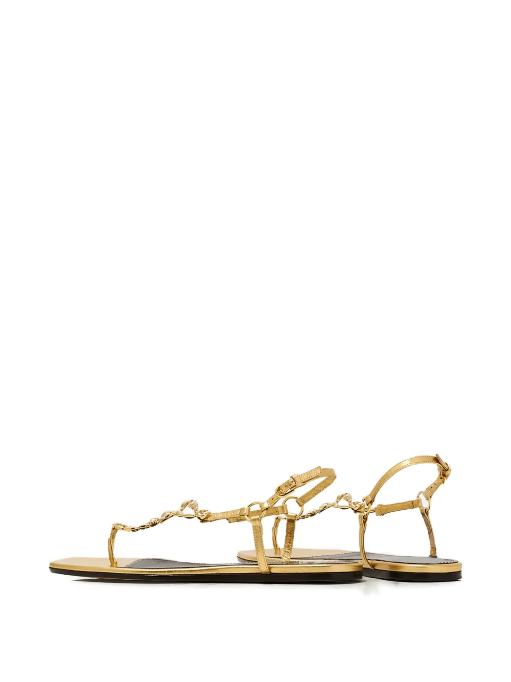 Maison Skorpios Bianca metallic sandalen Goud