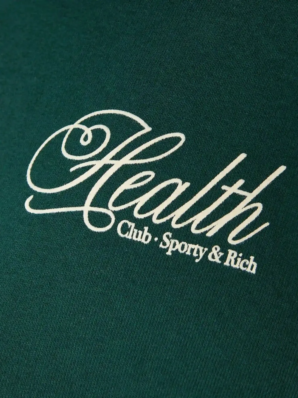 Sporty And Rich Logo-embroidered Hoodie In Green