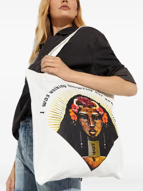 One Teaspoon double-handle shopper bag