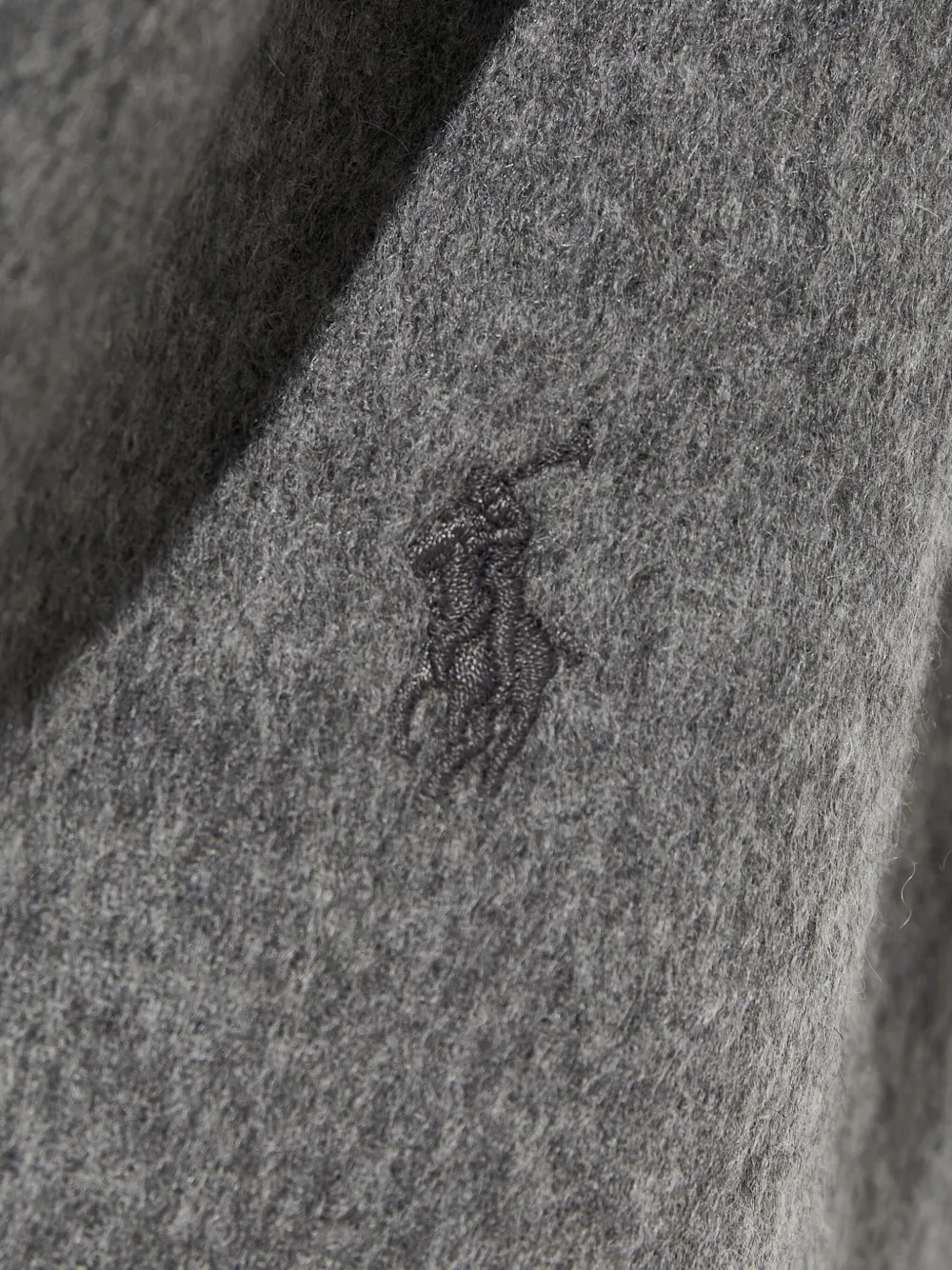 Polo Ralph Lauren Polo Pony-embroidered Scarf In Gray