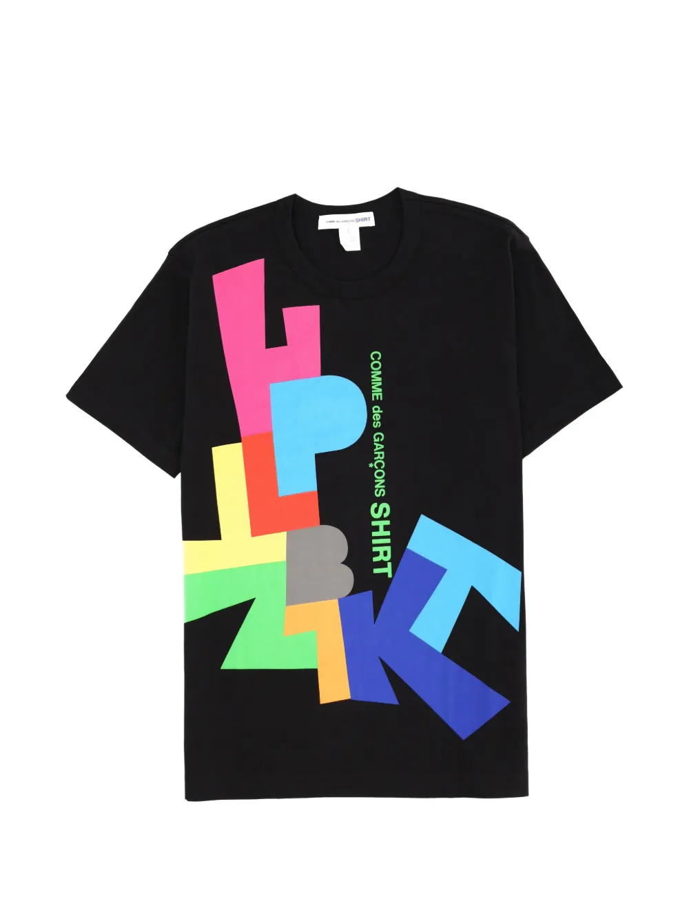 Comme Des Garçons Shirt geometric-print T-shirt - Nero