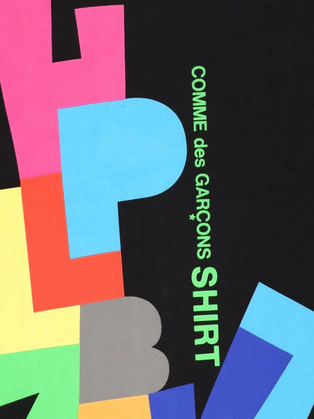 Comme Des Gar&ccedil;ons Shirt geometric-print T-shirt - Zwart