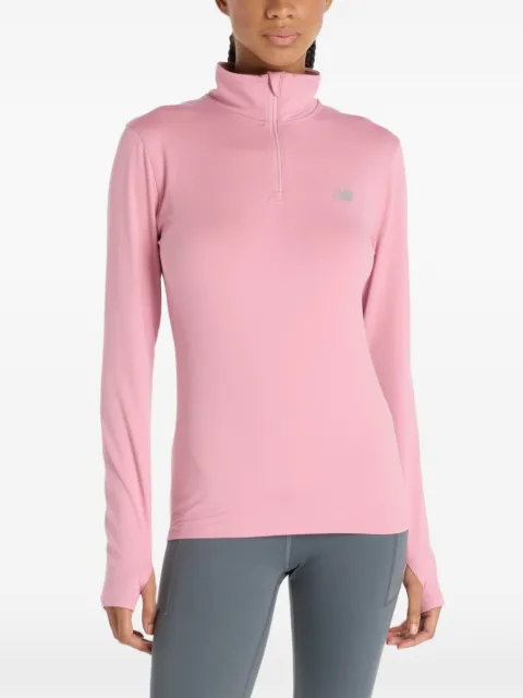 New Balance Felpa con zip parziale