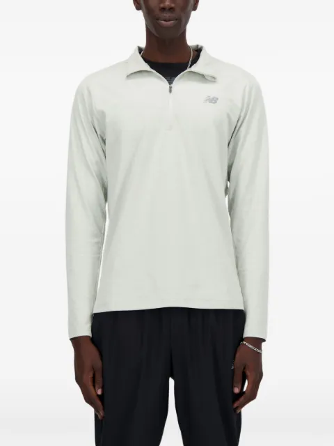 New Balance Felpa con zip parziale