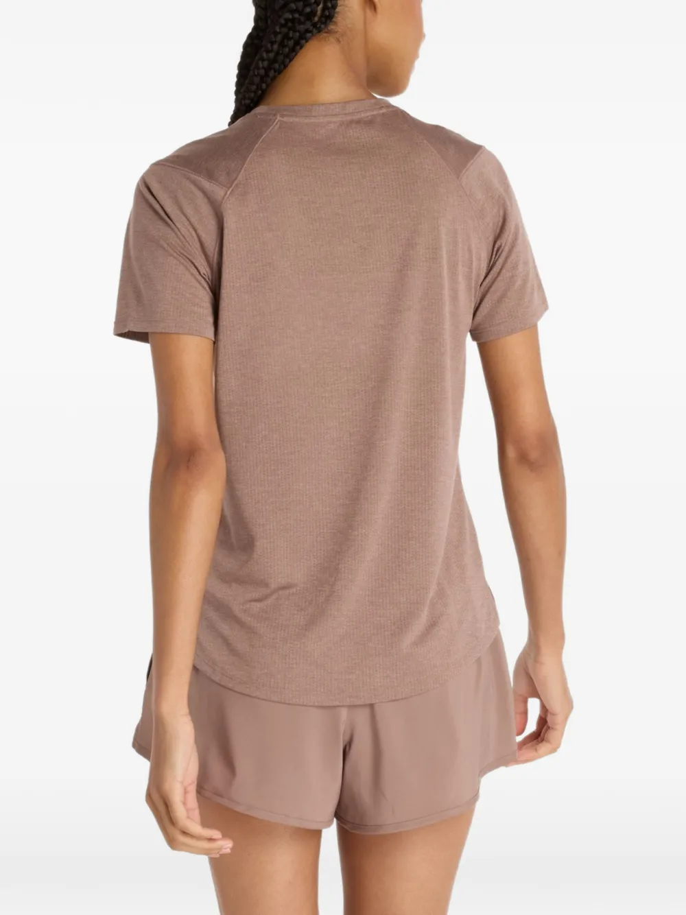 New Balance T-shirt met logoprint Bruin