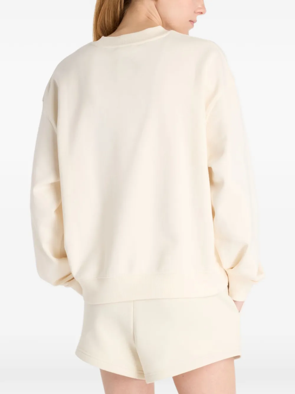  New Balance Logo-embroidered Sweatshirt - Neutrals 