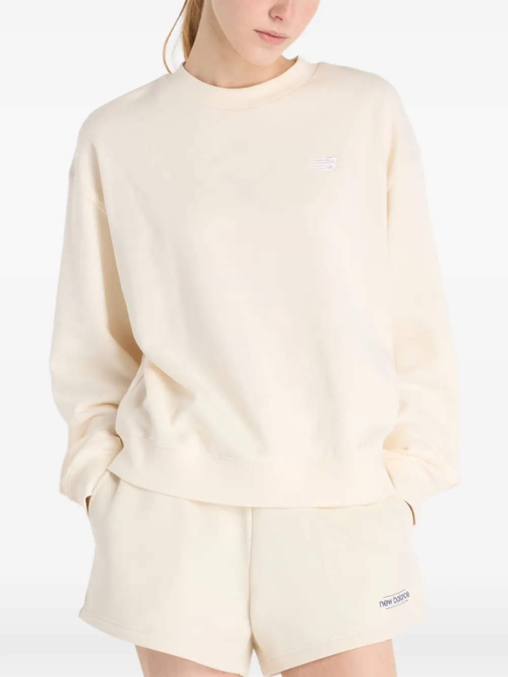 New Balance logo-embroidered sweatshirt - Toni neutri