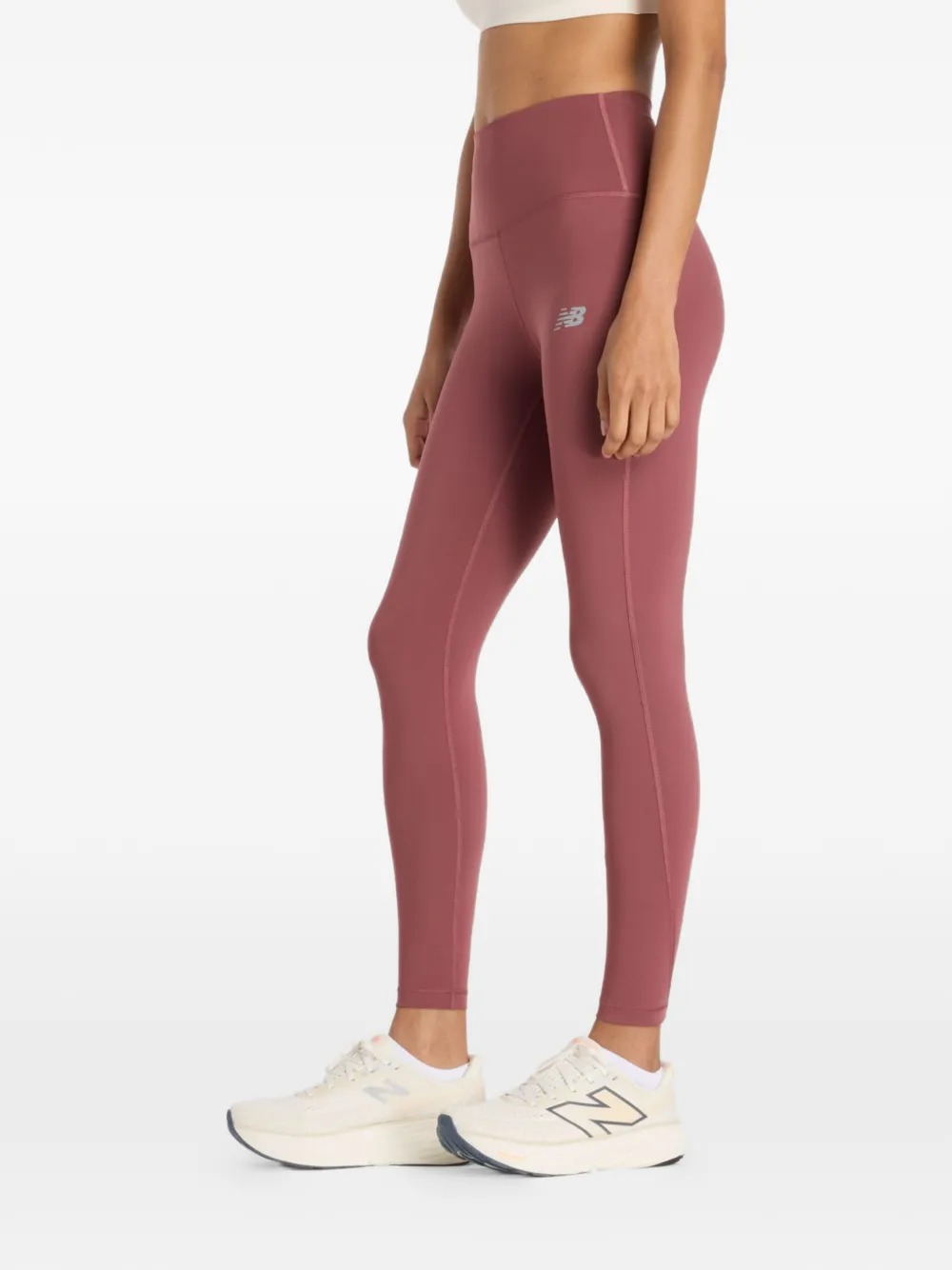 New Balance Legging met logoprint Rood