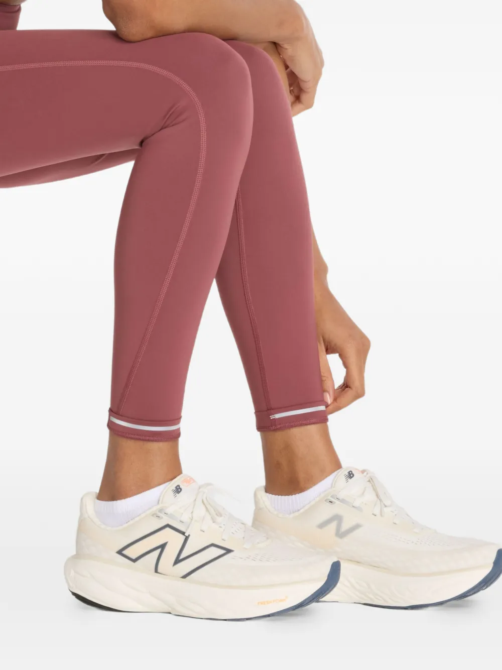 New Balance Legging met logoprint Rood