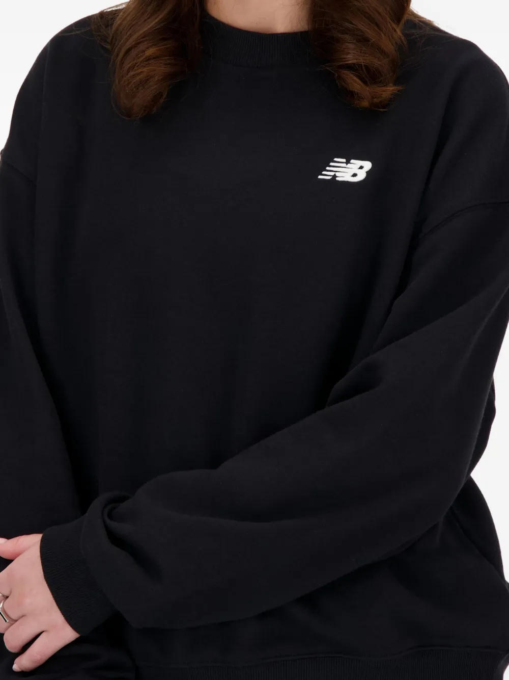New Balance Sweater met ronde hals Zwart