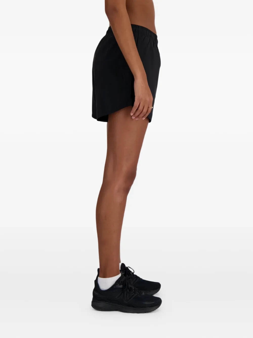 New Balance Shorts met logoprint Zwart