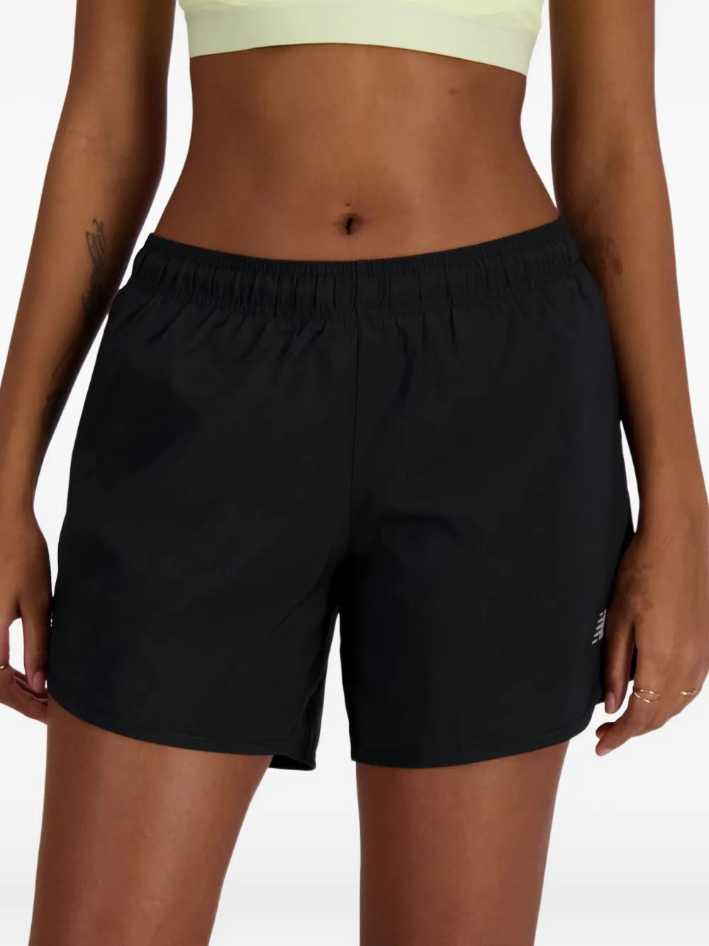 New Balance Shorts met logoprint Zwart