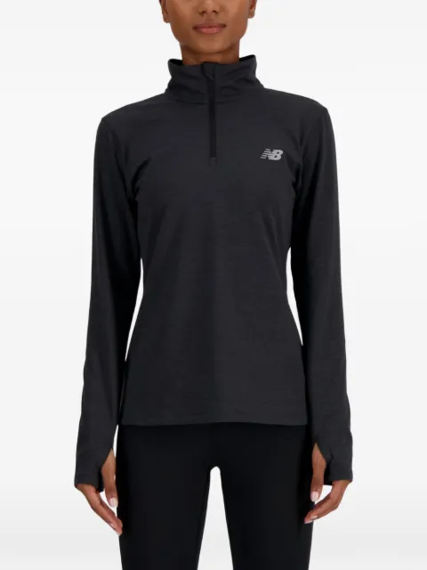 New Balance Felpa con mezza zip