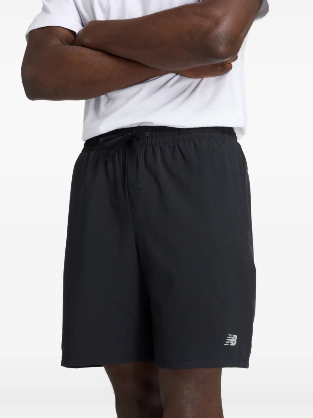 New Balance Shorts met logodetail Zwart