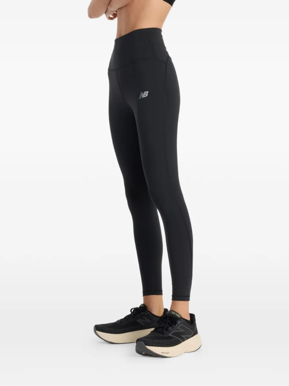 New Balance Legging met logodetail Zwart