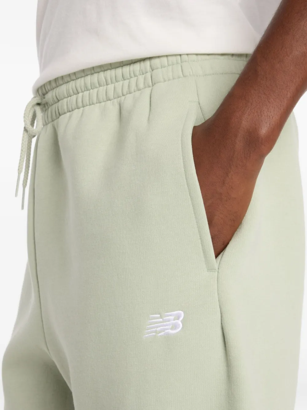 New Balance Joggingbroek met logodetail Groen