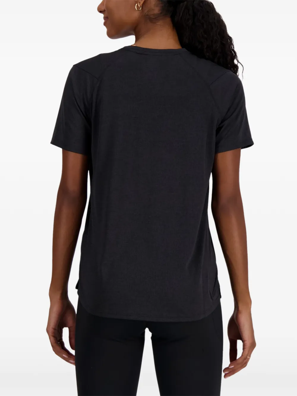 New Balance T-shirt met logo Zwart