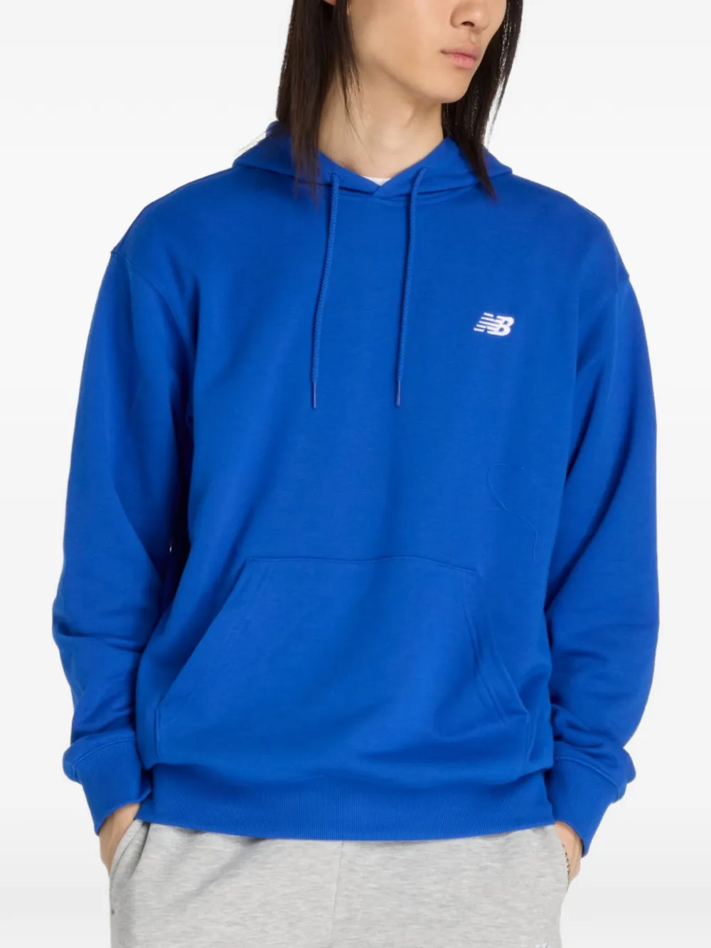 New Balance Felpa con cappuccio e logo - Blu