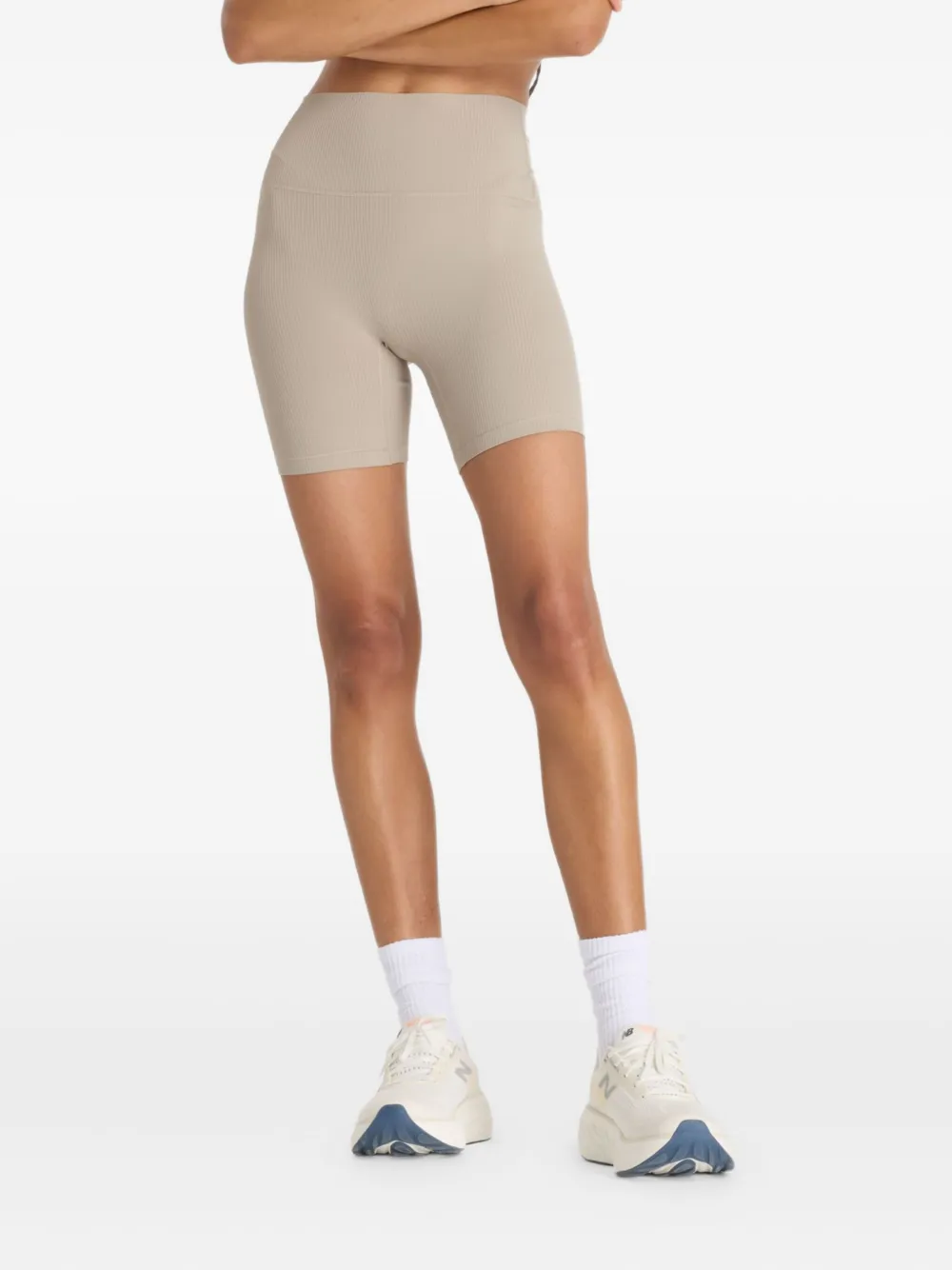 New Balance Shorts a vita alta - Toni neutri