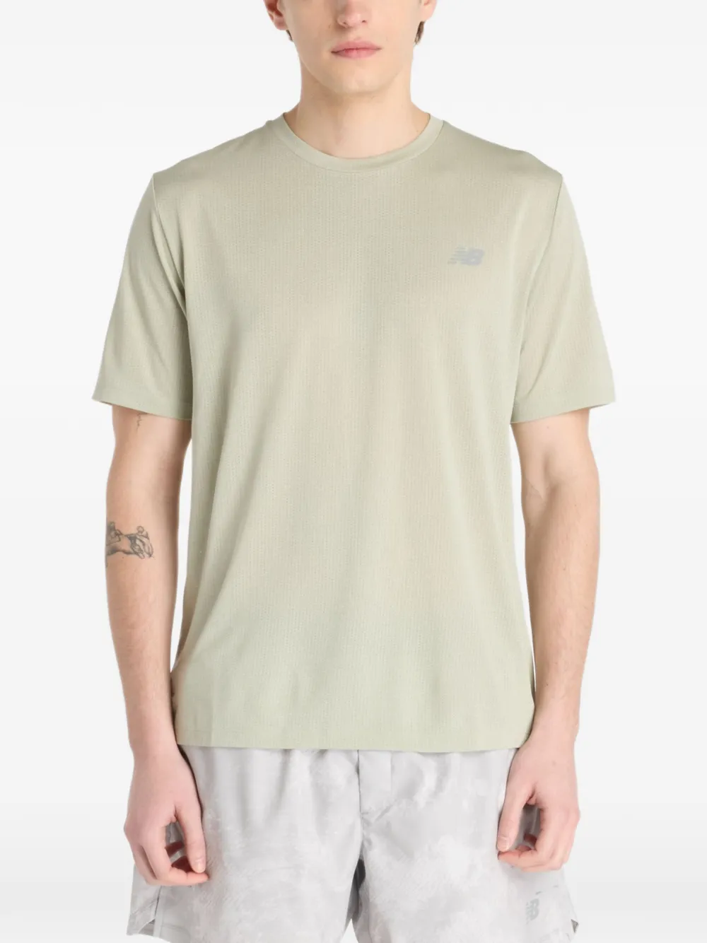 New Balance T-shirt sportiva con stampa - Verde