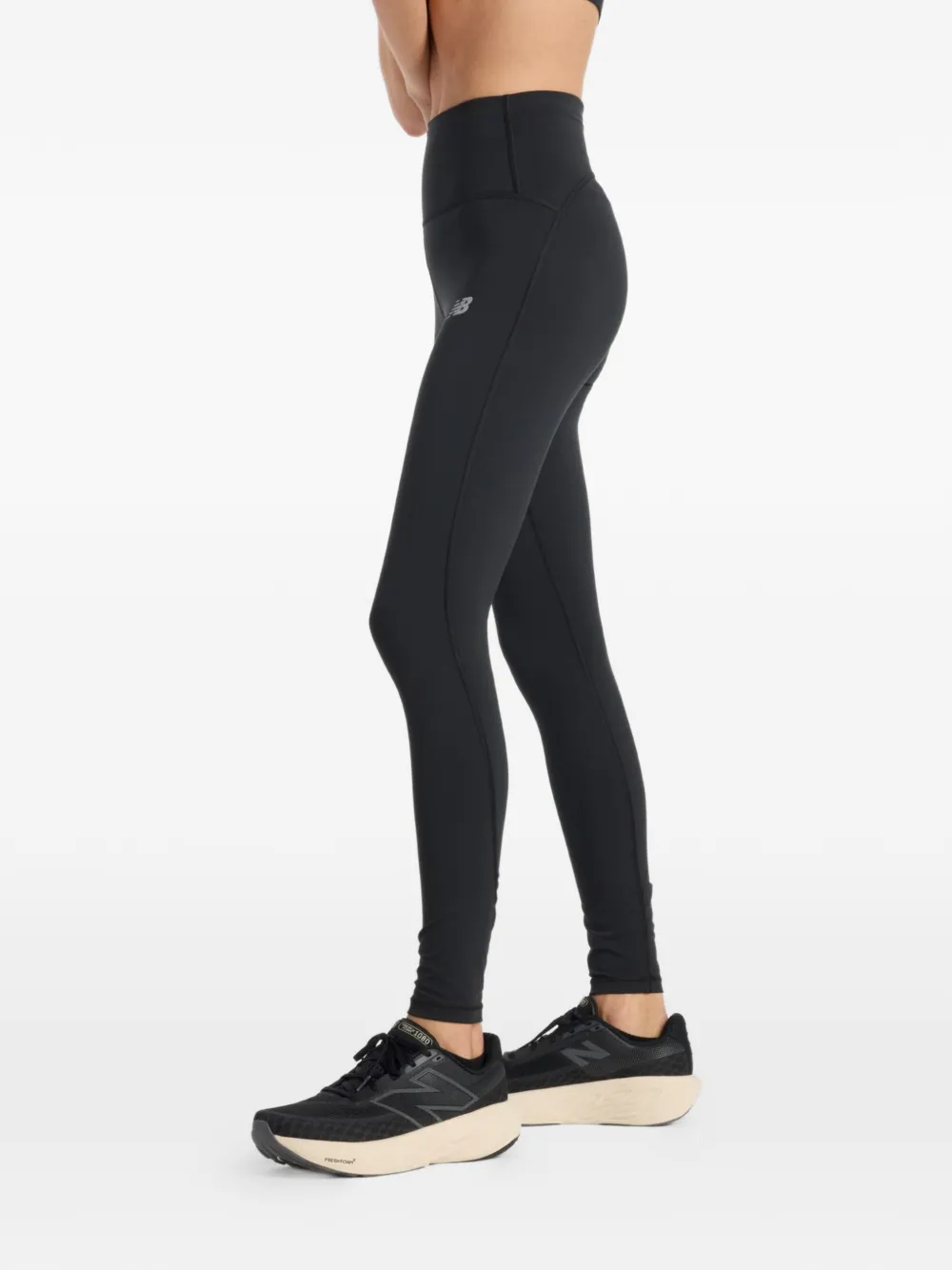 New Balance Leggings con stampa logo - Nero