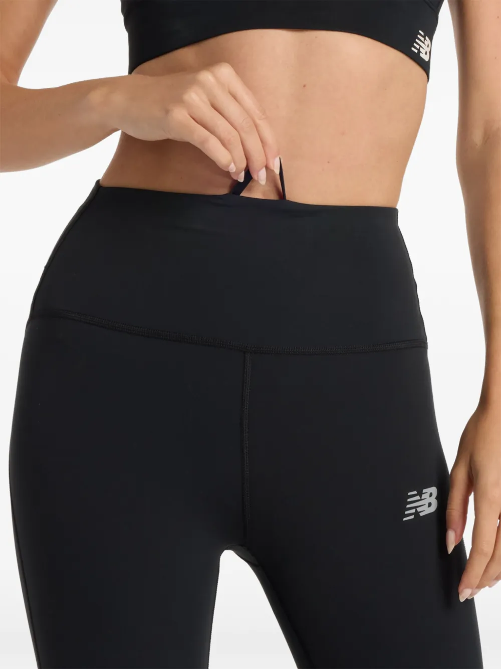 New Balance Legging met logoprint Zwart