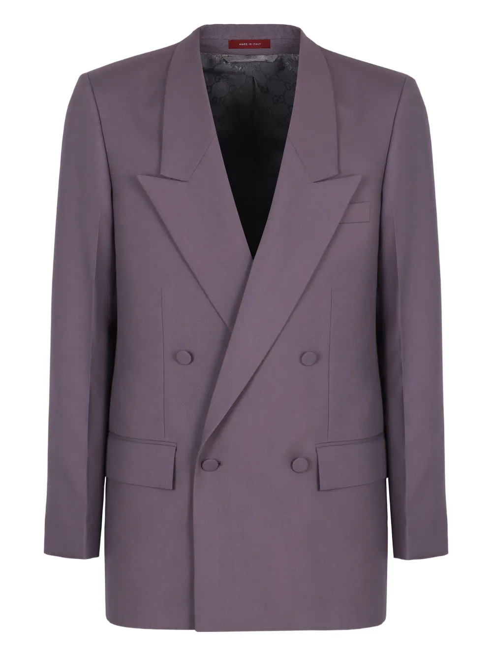 Gucci double-breasted flap-pocket jacket | Purple | Image 1