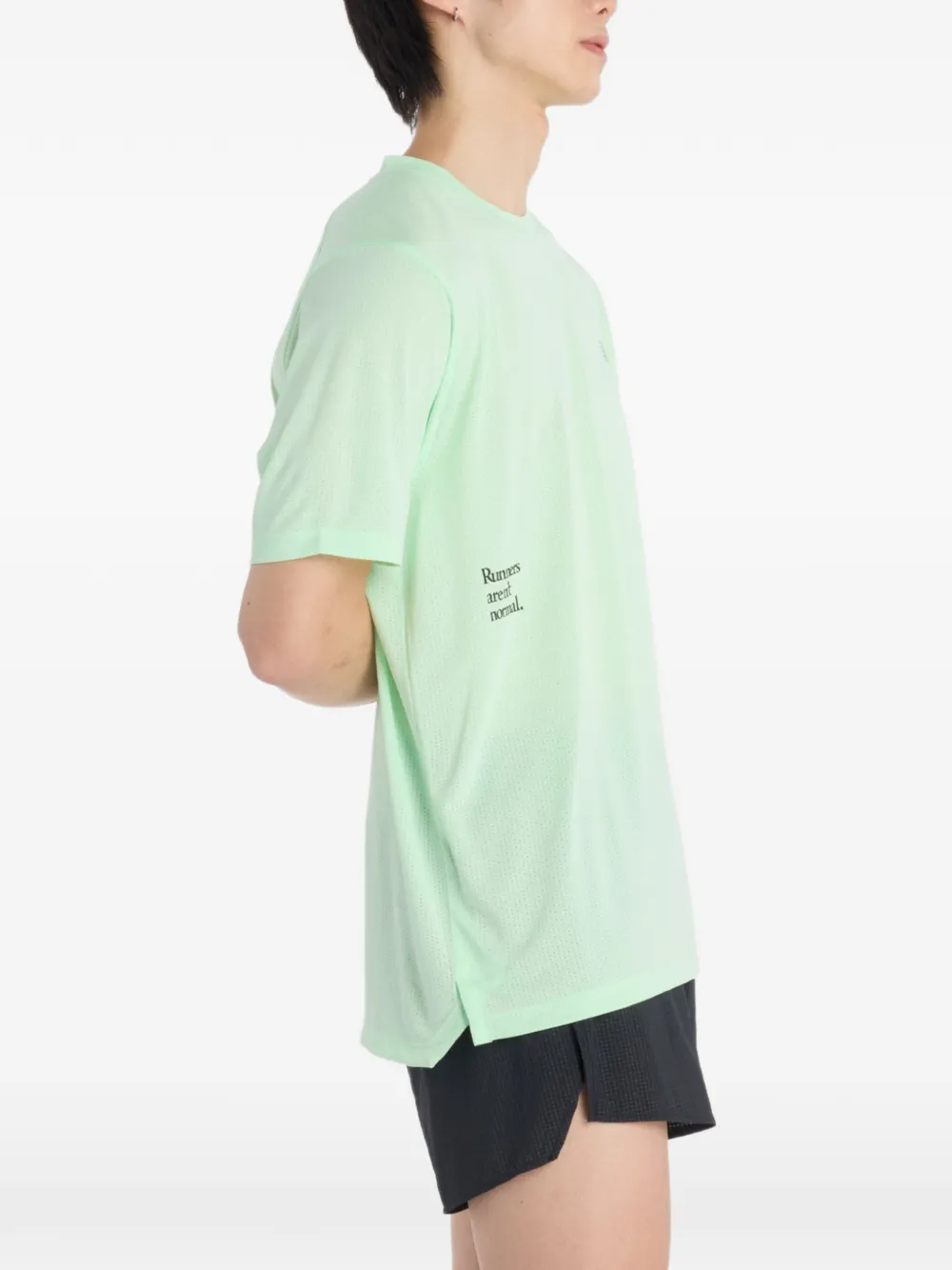 New Balance T-shirt met grafisch detail Groen
