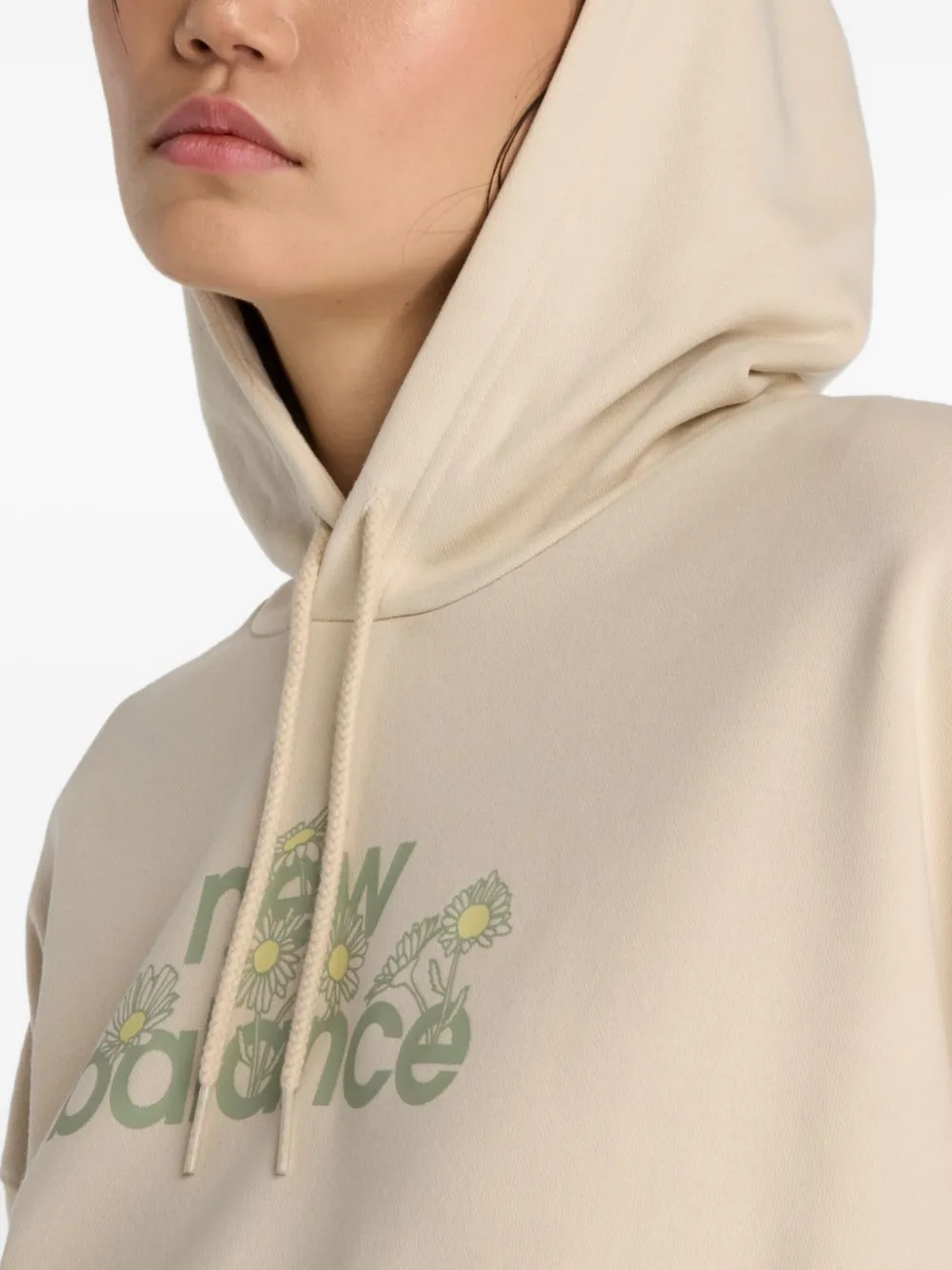 New Balance Flower hoodie Beige