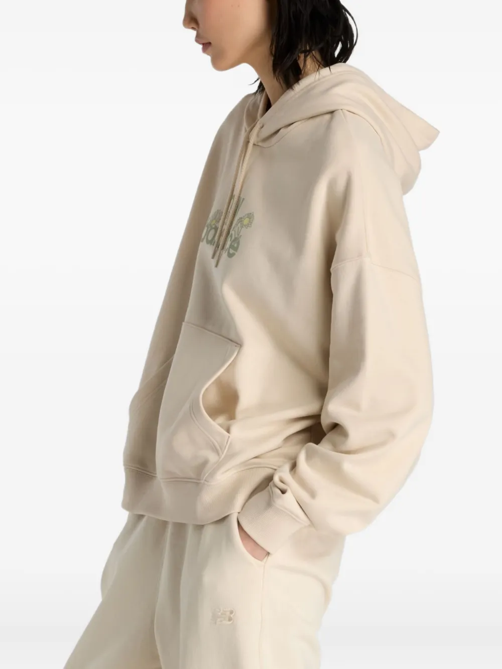 New Balance Flower hoodie - Beige