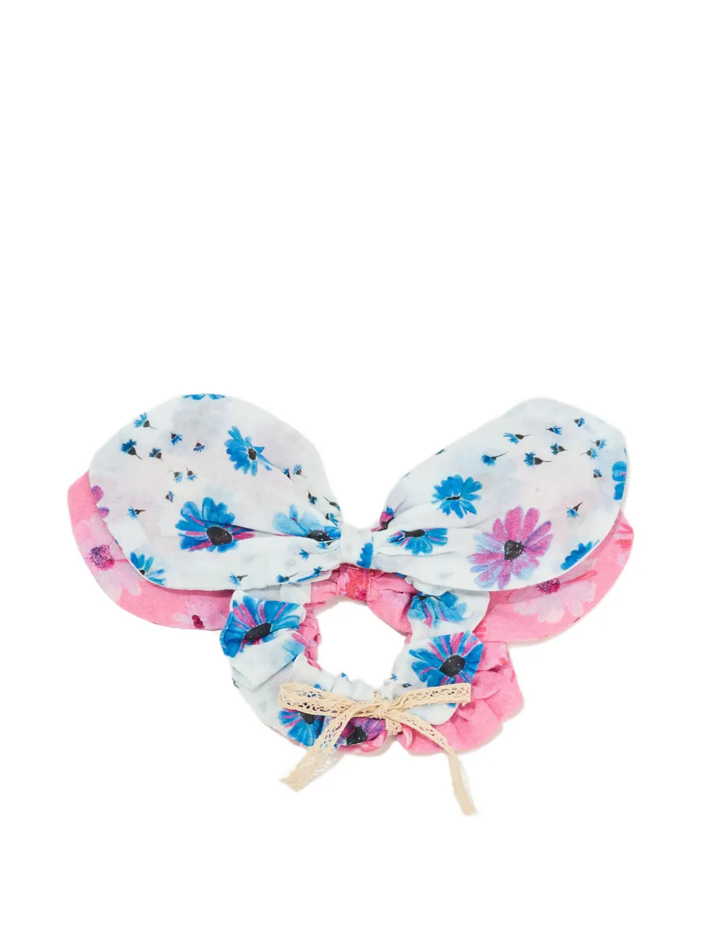 LoveShackFancy Kids set de dos diademas con estampado floral | azul | Image 1