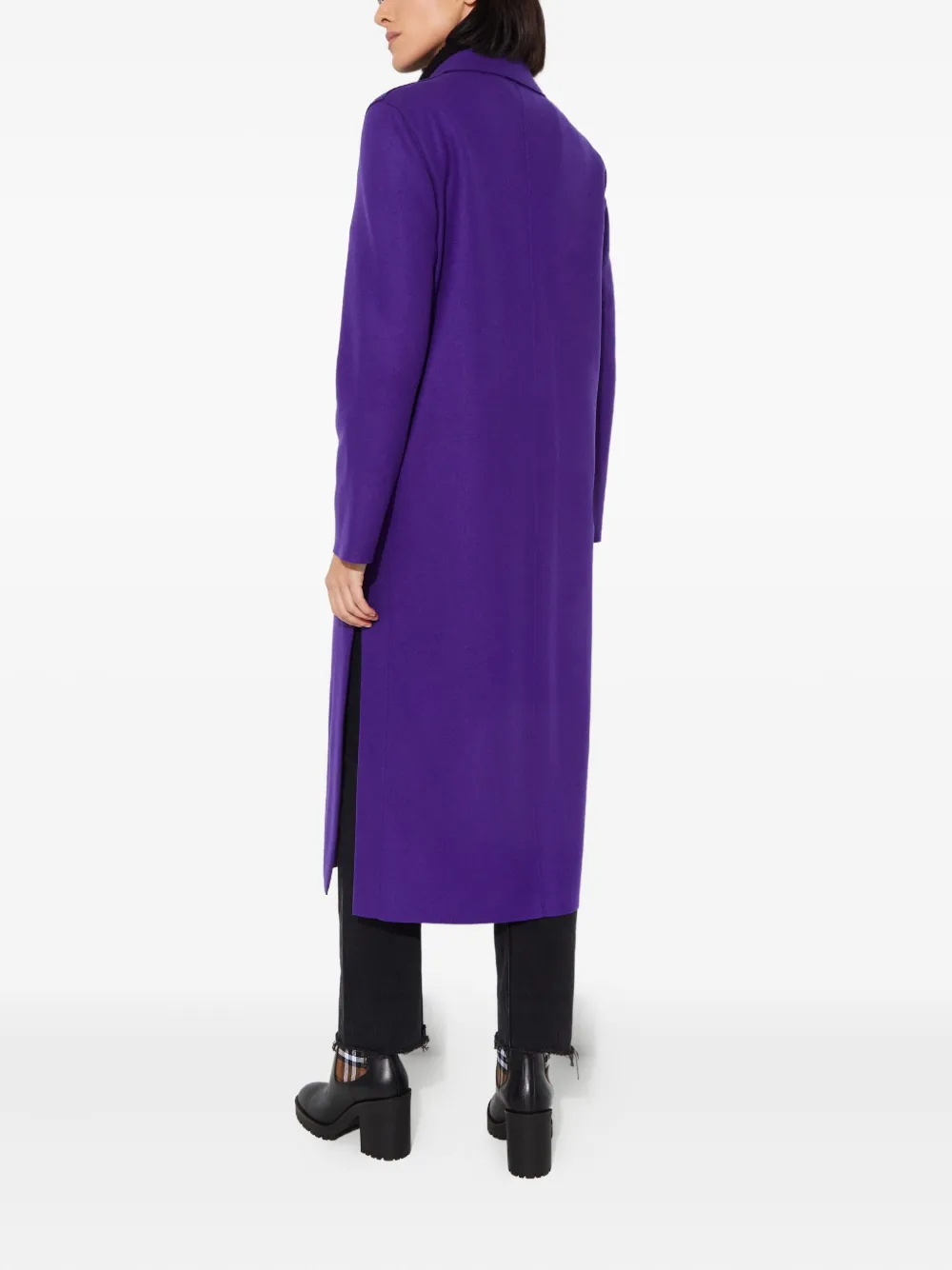 Harris Wharf London Single-breasted Coat In Purple