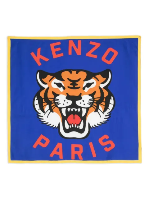 Kenzo Kids tiger-print silk scarf