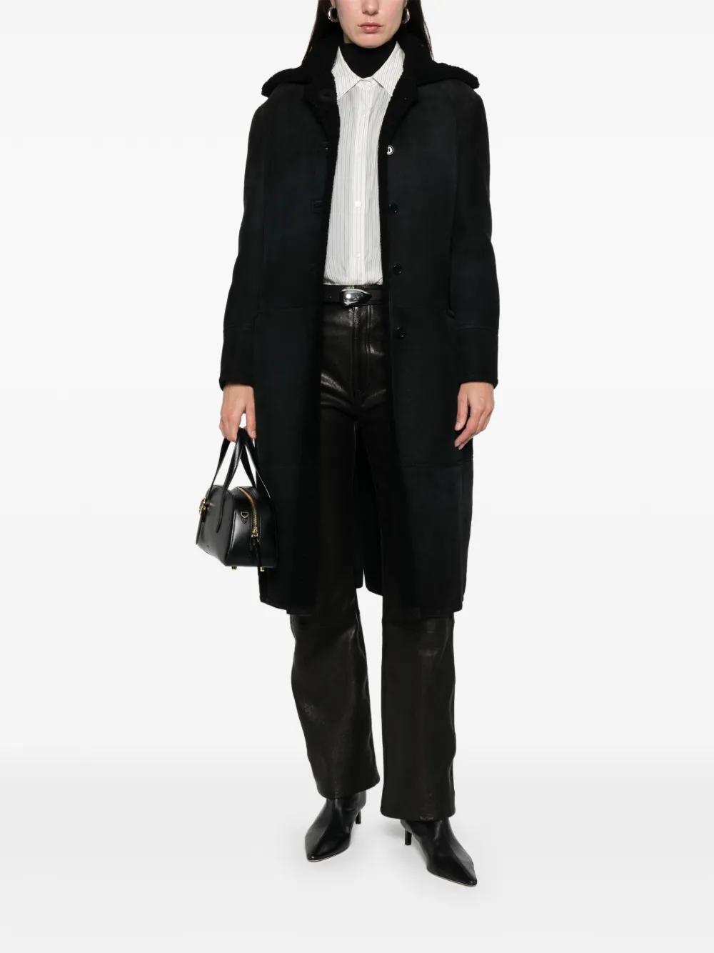 Romeo Gigli Pre-Owned 1990s jas met knopen - Zwart