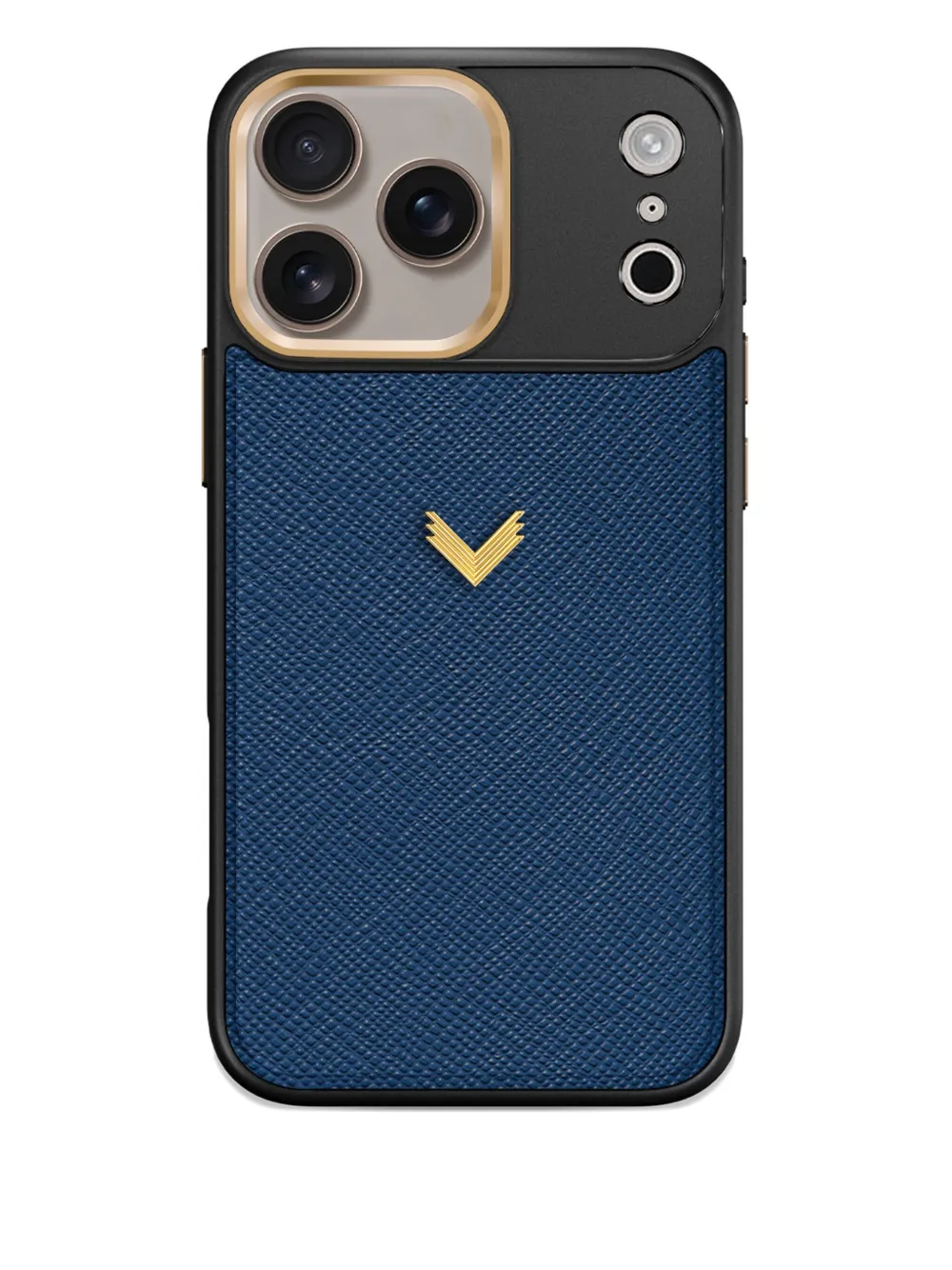 Velante Montserrat Iphone 17 Pro Max Saffiano-leather Phone Case In Blue