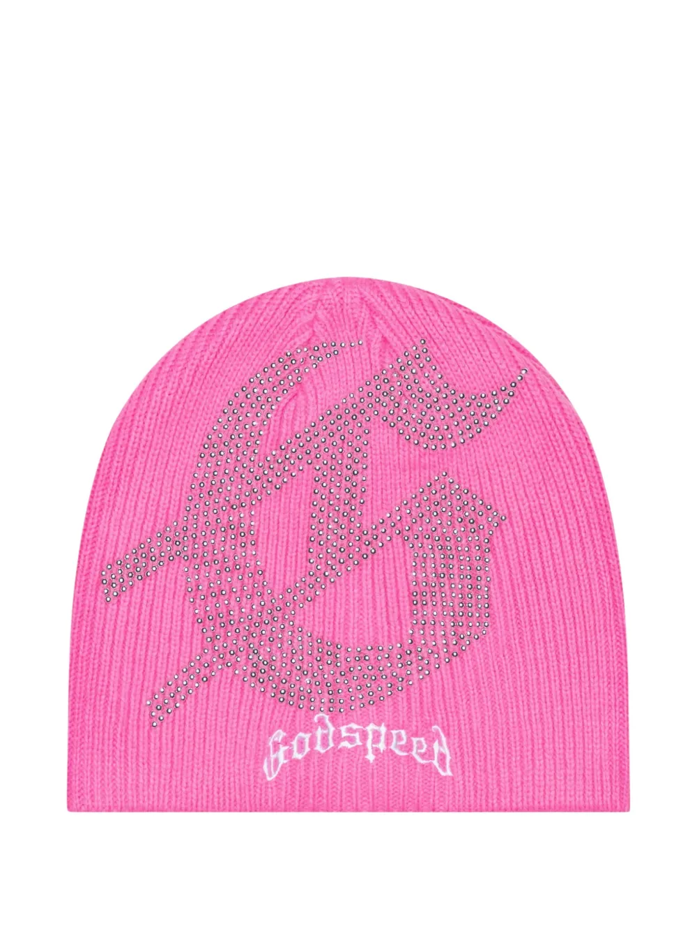 GODSPEED studded beanie hat | rose | Image 1