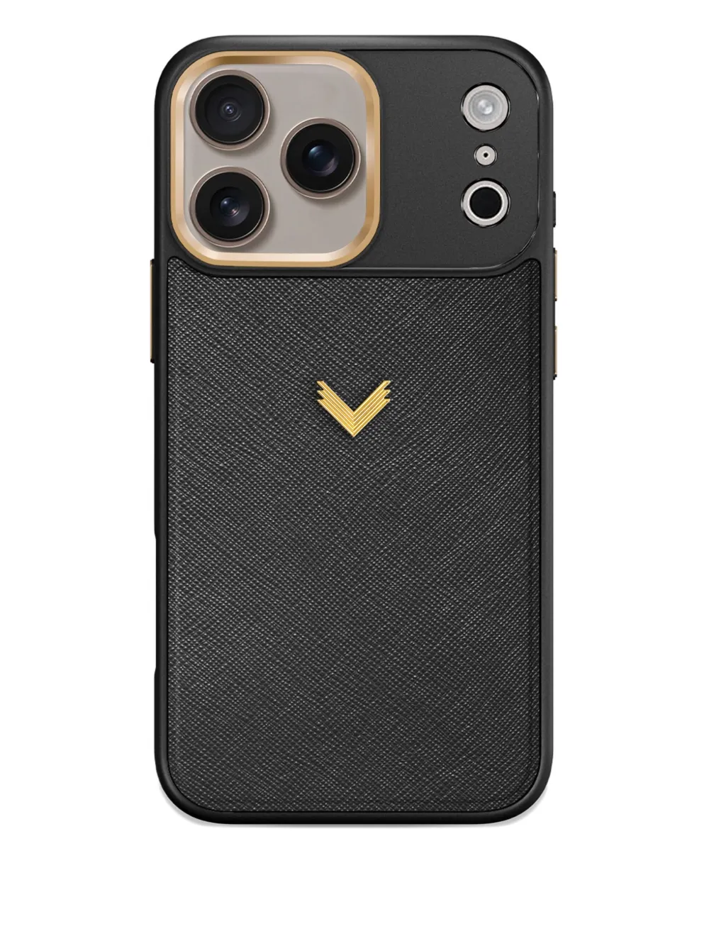Velante Montserrat Iphone 17 Pro Saffiano-leather Phone Case In Black